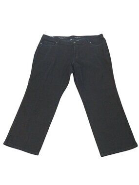 Womans Avenue Straight Leg Black Denim Jeans Size 26P New With Tags
